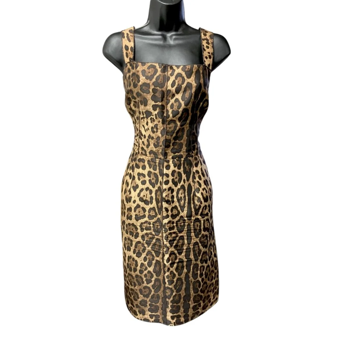 Dolce & Gabbana Cocktail Dress, Leopard, Size 42 (US 12, L